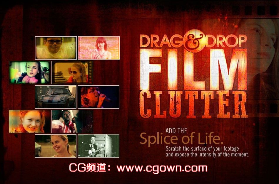 50组复古电影胶片风格高清素材dragdrop–filmclutter