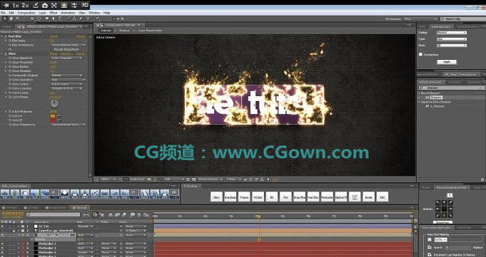 Ae-tuts Tutorial Igniting Logo燃烧特效教程