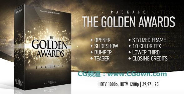 (VideoHive 金奖包)The Golden Awards Package