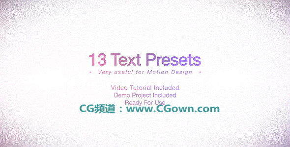 (Videohive)文字預(yù)設(shè)包Text Presets Pack