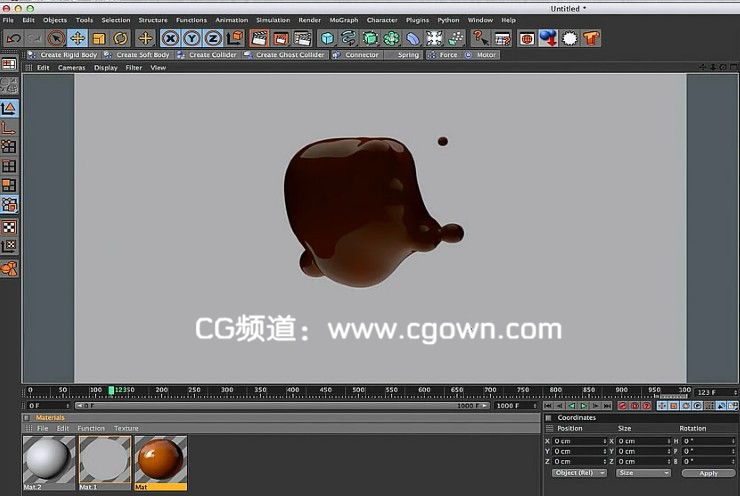 C4D制作随音乐舞动的融球教程