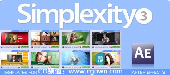 《DJ出品高效簡潔AE模板系列3》Digital Juice Simplexity Collection 3 for After Effects