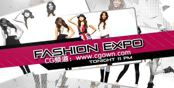 AE工程-時(shí)裝博覽會(huì)相片模板fashion expo