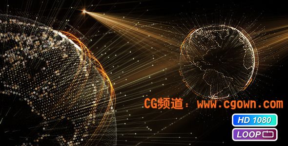 VideoHive – Cyber Earth Globe Hologram  数字化地球