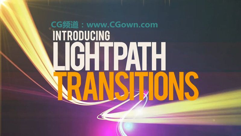 FCPX五彩炫光线转场插件LightPath Transitions for Final Cut Pro X