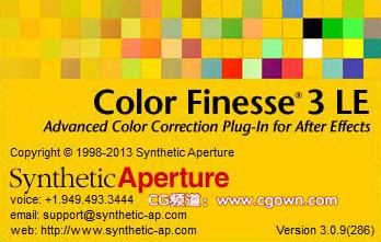 Color Finesse 3.09 for AE CC专业调色插件注册版