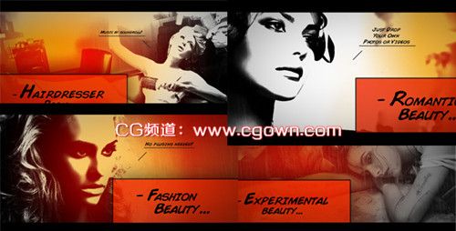 漫畫書幻燈片Comic Book Slideshow videohive AE模板