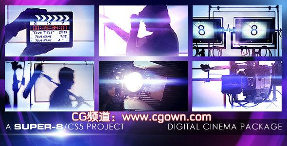 AE模板Videohive Digital Cinema Package电影开场花絮栏目包装