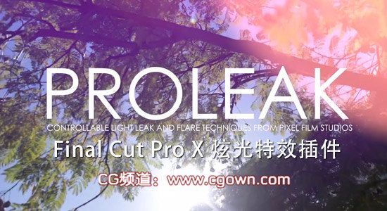 Final Cut Pro X 炫光特效插件：PROLEAK for FCPX