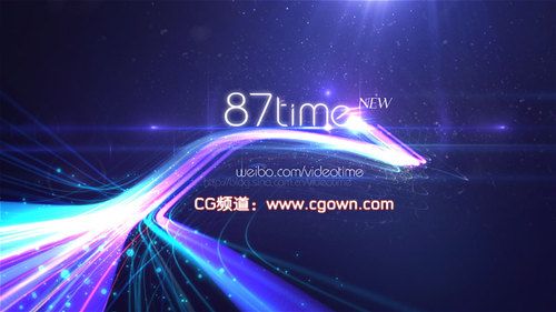 87time原創(chuàng)制作華麗的光線AE工程免費(fèi)下載