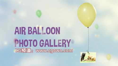 AE模板Videohive Air Balloon Photo Gallery 氣球照相館