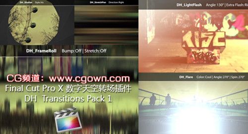 Final Cut Pro X 轉(zhuǎn)場插件 Digital Heaven FCPX Transitions Pack 1