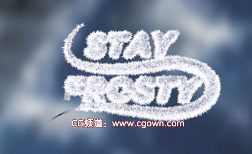 GSG How to Make An Animated Freezing Ice Effect In Cinema 4D冰冻文字动画教程