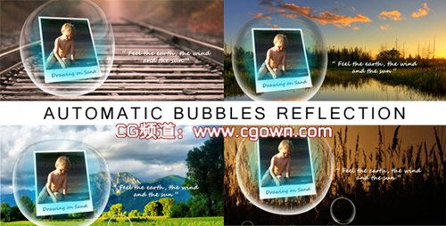 AE模板videohive Summer Holiday Photo Gallery夏天暑假泡泡圖片展示