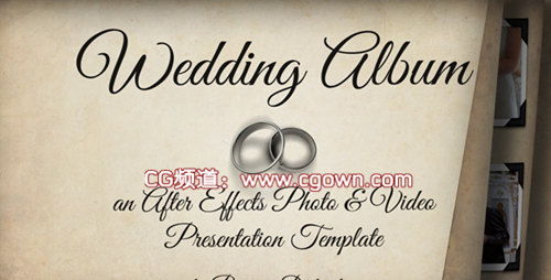 婚禮相冊videohive Wedding Album AE模板
