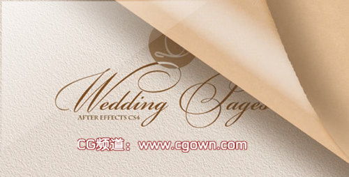 婚禮包裝相冊Wedding Pages AE模板