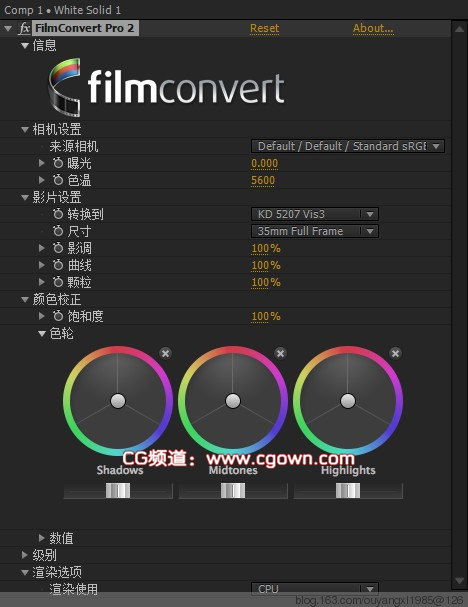 數(shù)字轉(zhuǎn)膠片插件 FilmConvert Pro For AE PR 64bit v2.05（Z漢化）