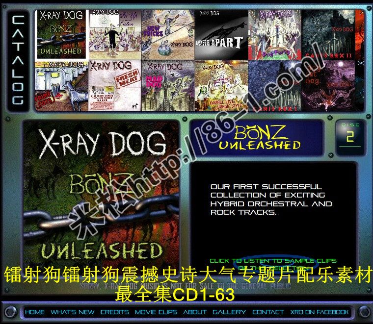 X-ray Dog Music 镭射狗震撼史诗大气专题片配乐素材 01-66CD 合集