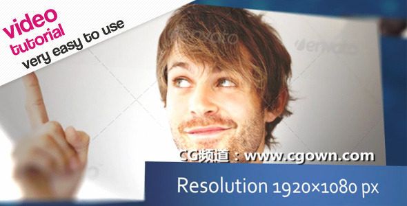 百葉窗幻燈片Videohive Blinds Slideshow AE模板
