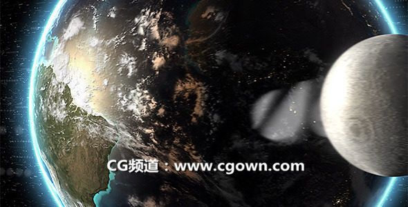 地球标志演绎Videohive Earth Logo Reveal AE模板