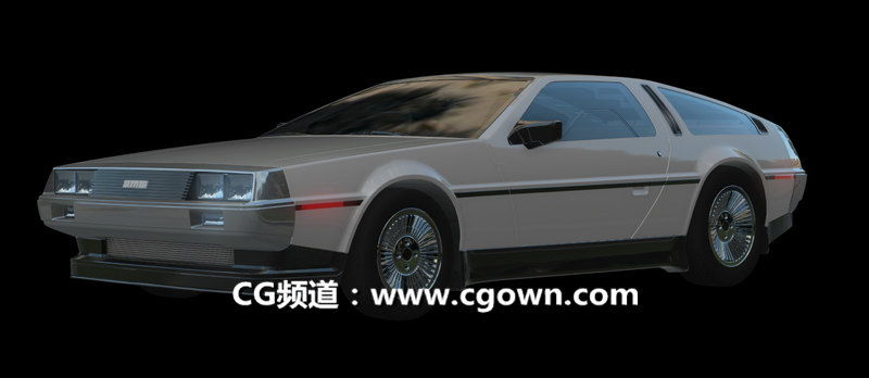 Element 3D – DeLorean Car 汽車模型包帶材質(zhì)貼圖