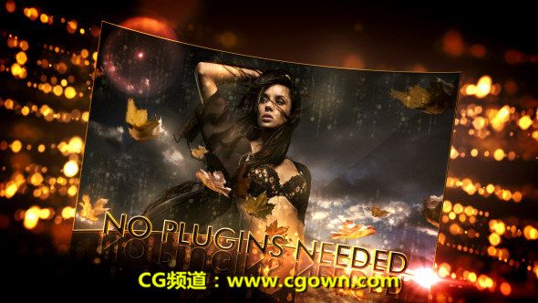 Videohive Fashion Focus AE模板时尚焦点黄金包装宣传片