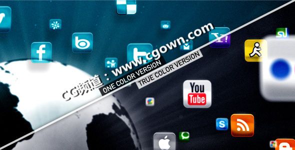 社會網絡宣傳Videohive Social Network AE模板