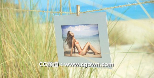 在夏天的假日照相館Videohive Photo Gallery On Summer Holiday AE模板