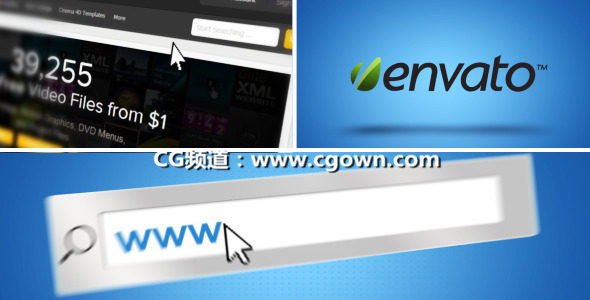 網站演示動畫Videohive Website Demo Tutorial AE模板