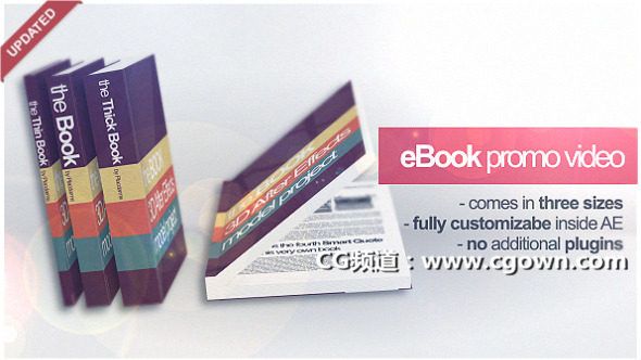 AE促销电子书模板Videohive eBook Promo Project &Marketing Video