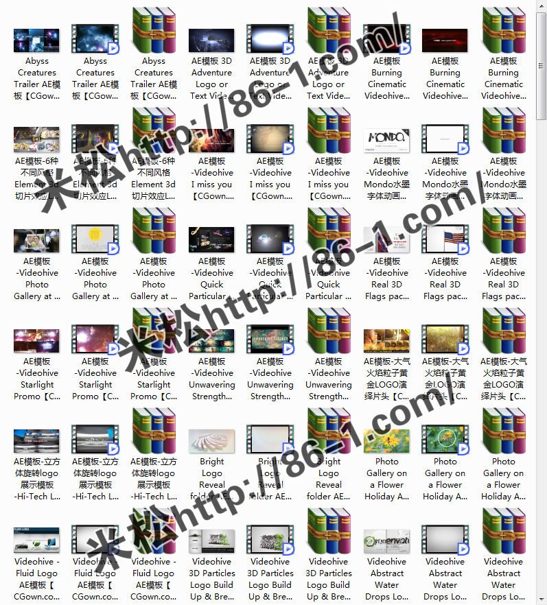 AE模板-十月份发112套Videohive工程大集合-米松独家整理-光盘发货