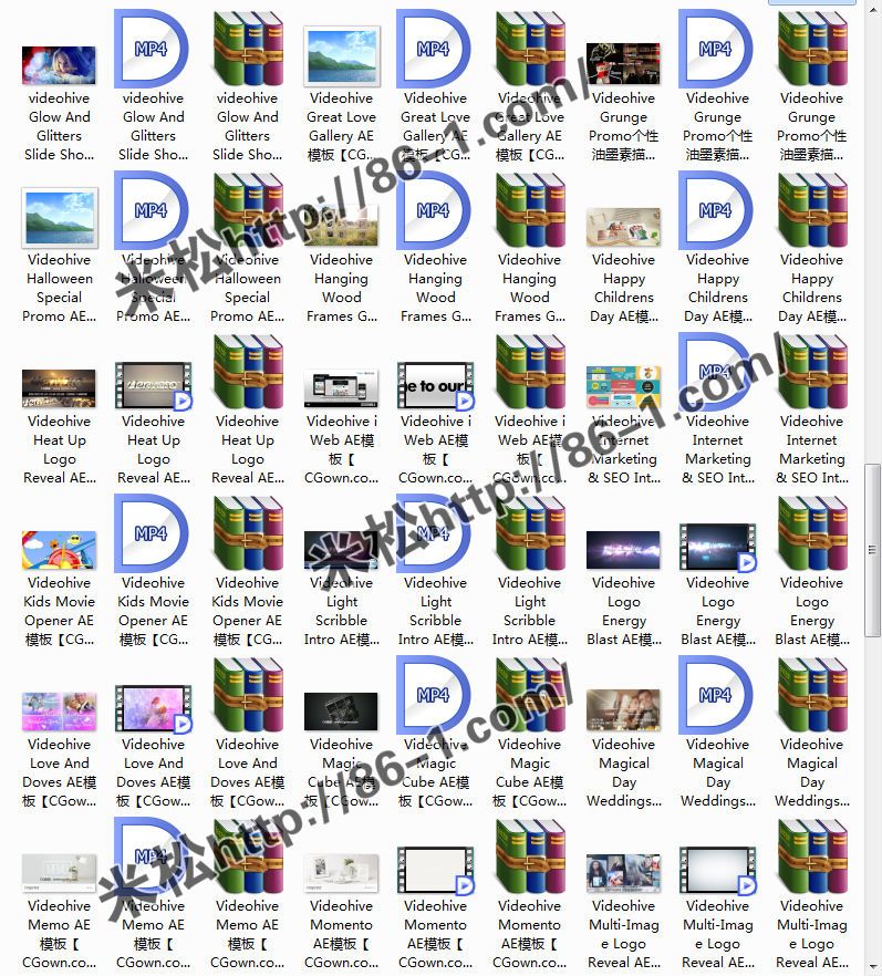 AE模板-十月份发112套Videohive工程大集合-米松独家整理-光盘发货
