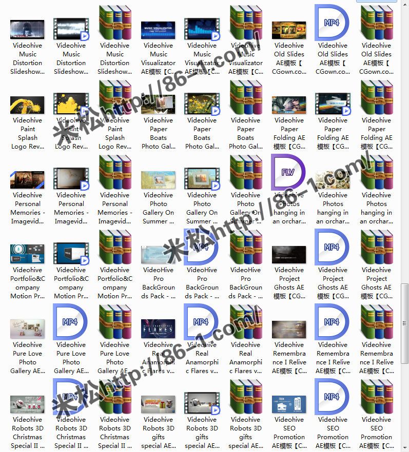 AE模板-十月份发112套Videohive工程大集合-米松独家整理-光盘发货