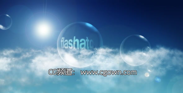 天空中漂亮的水晶气泡Videohive Air Plus AE模板