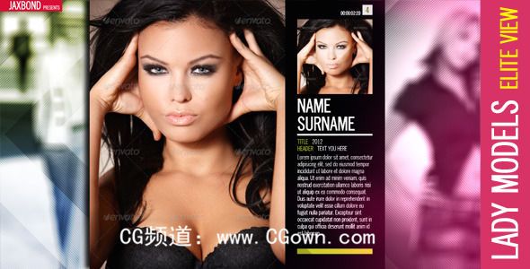 时尚夫人Videohive Lady Models AE模板