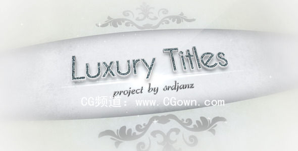 豪华钻石标题LOGO演绎Videohive Luxury Titles Pack AE模板