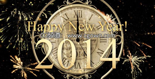 新年倒计时钟Videohive New Year Countdown Clock 2014 AE模板