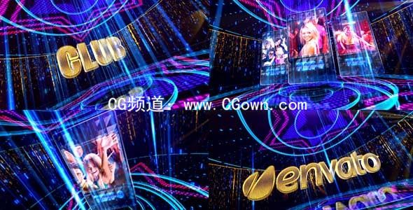 夜总会-华丽的娱乐包装Videohive Night Club 4 AE模板