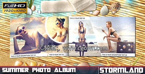 性感夏季相冊Videohive Summer Photo Album AE模板