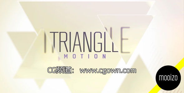 三角元素运动时尚包装Videohive Triangle Motion AE模板