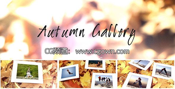 秋季图库相册Videohive Autumn Gallery AE模板