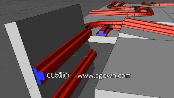 C4D把对象切割成碎片教程