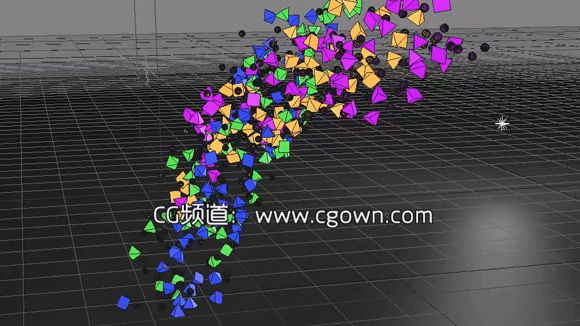 Cinema 4D-对象粒子群动画效果包装教程