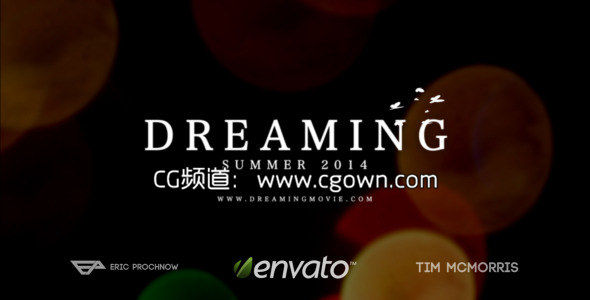 夢幻光斑相冊 Dreaming AE模板