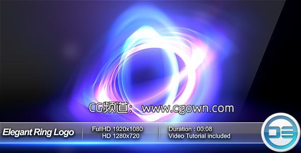 优雅光标志演绎Videohive Elegant Ring Logo AE模板