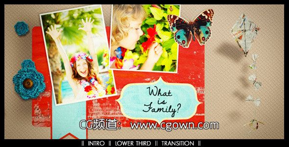 拼貼效果故事板相冊 Videohive Scrapbooking Story PackAE模板