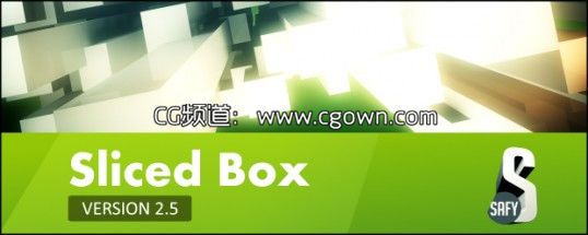 AE腳本三維方形盒子動畫Aescripts Sliced Box v2.51附加安裝說明