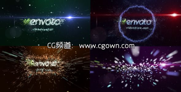 粒子標(biāo)志演繹片頭Videohive Transformation of particles AE模板