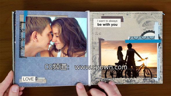 瞬間回憶愛相冊Videohive Moments Of Love AE模板
