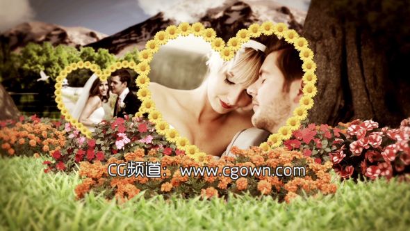 唯美花園婚禮 Videohive Wedding Garden AE模板